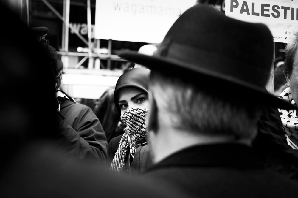 Picture of the protest "freedom for palestine". London, united kingdom. 2015 © Pedro Rodrigues